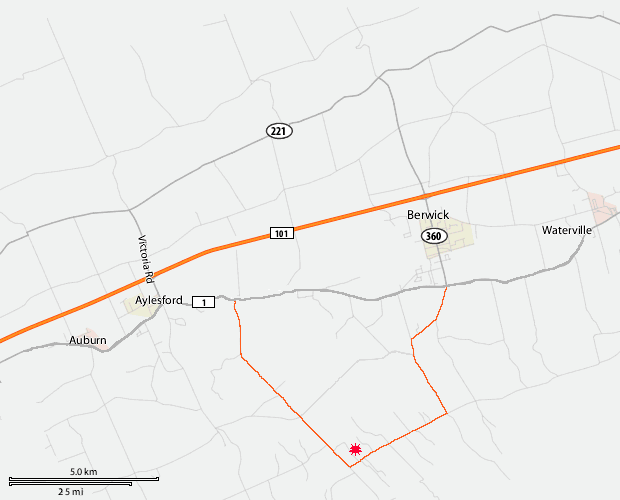 Map to Orchard View Farm